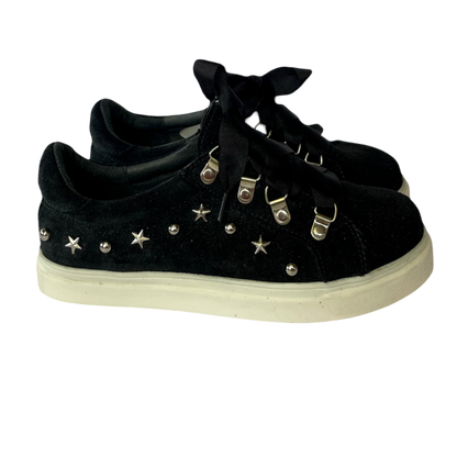Zapatillas Miss B Gamuza Negra Glitter