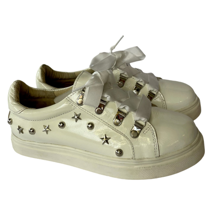 Zapatillas Miss B Charol Blanco